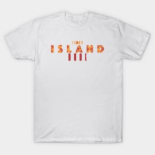 Texas-Style Island Dude in light and dark orange T-Shirt